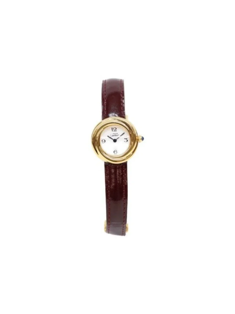 Cartier 925 Must Trinity Vermeil SM Flying Arabia White Dial Quartz